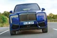 rolls royce cullinan black badge front tracking rolls royce cullinan black badge on road